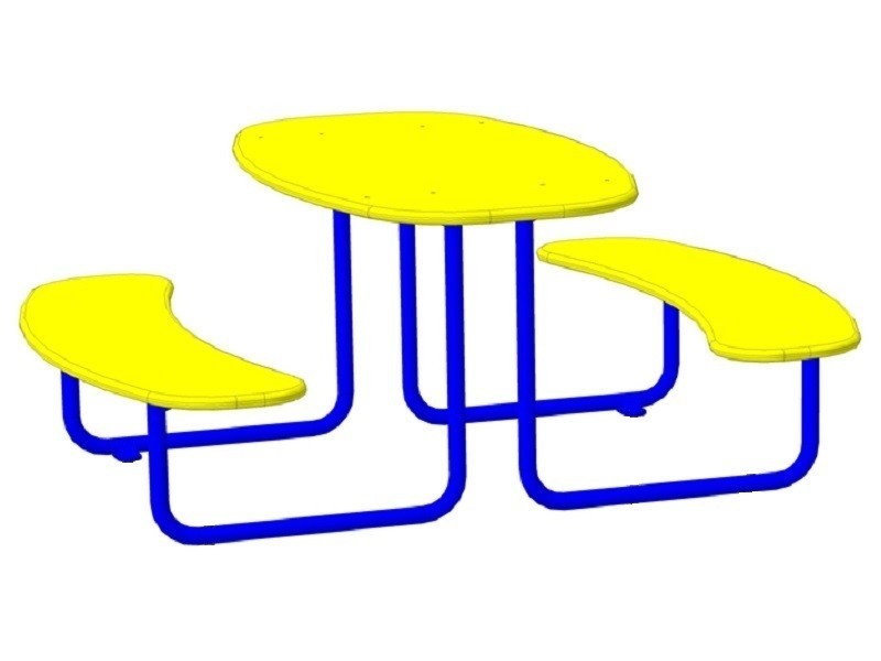 МФ-10.1 Стол со скамьями (на анкерных закладных)